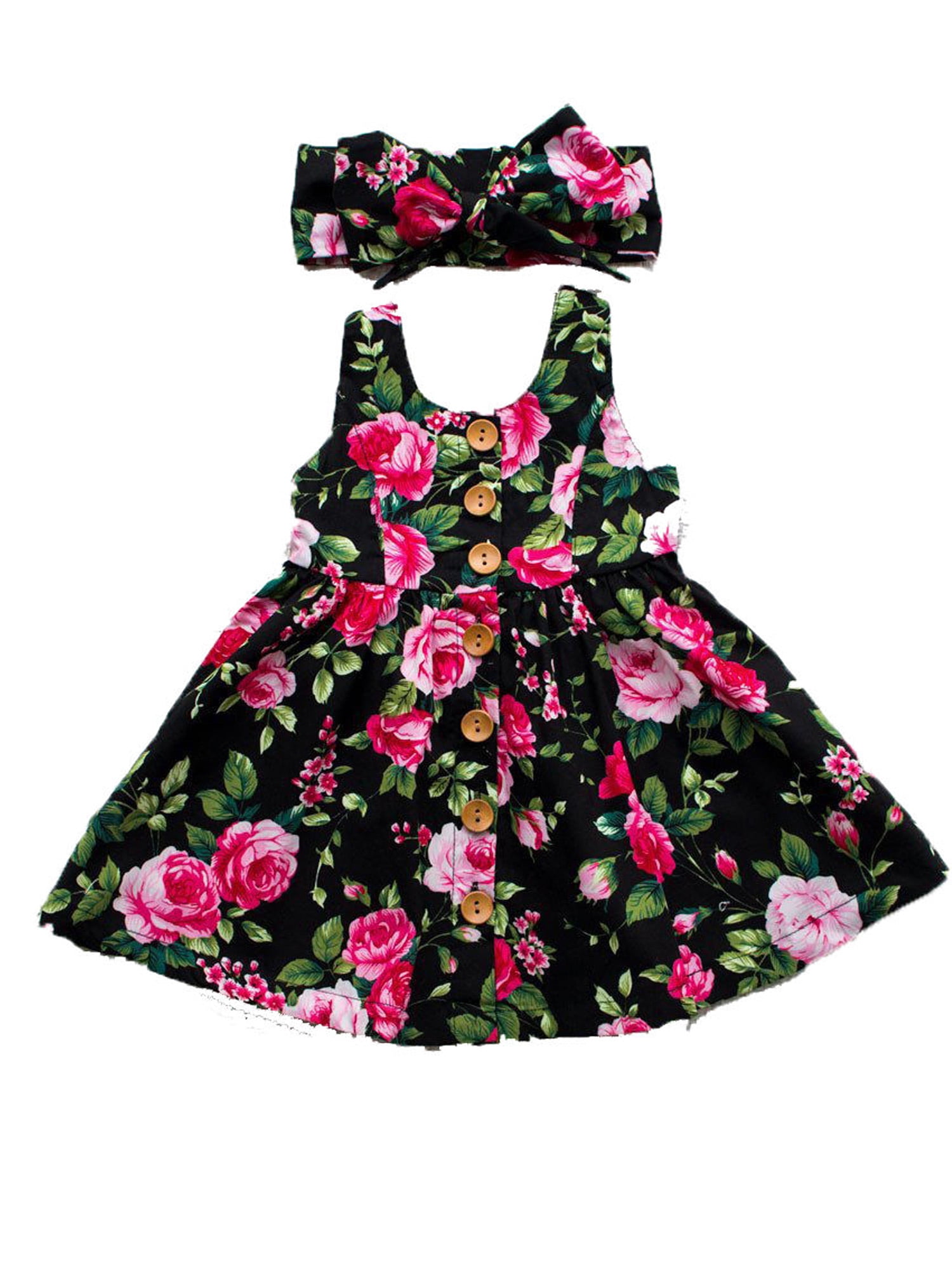 Cute Newborn Baby Girl Infant Floral ...